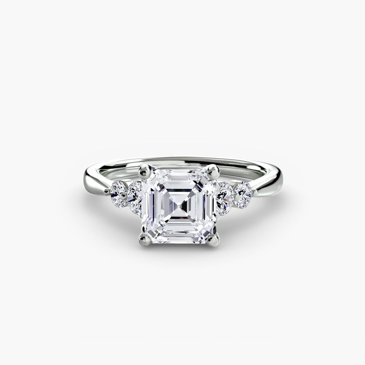 Ring Setting - 14K White Gold (Marquise)