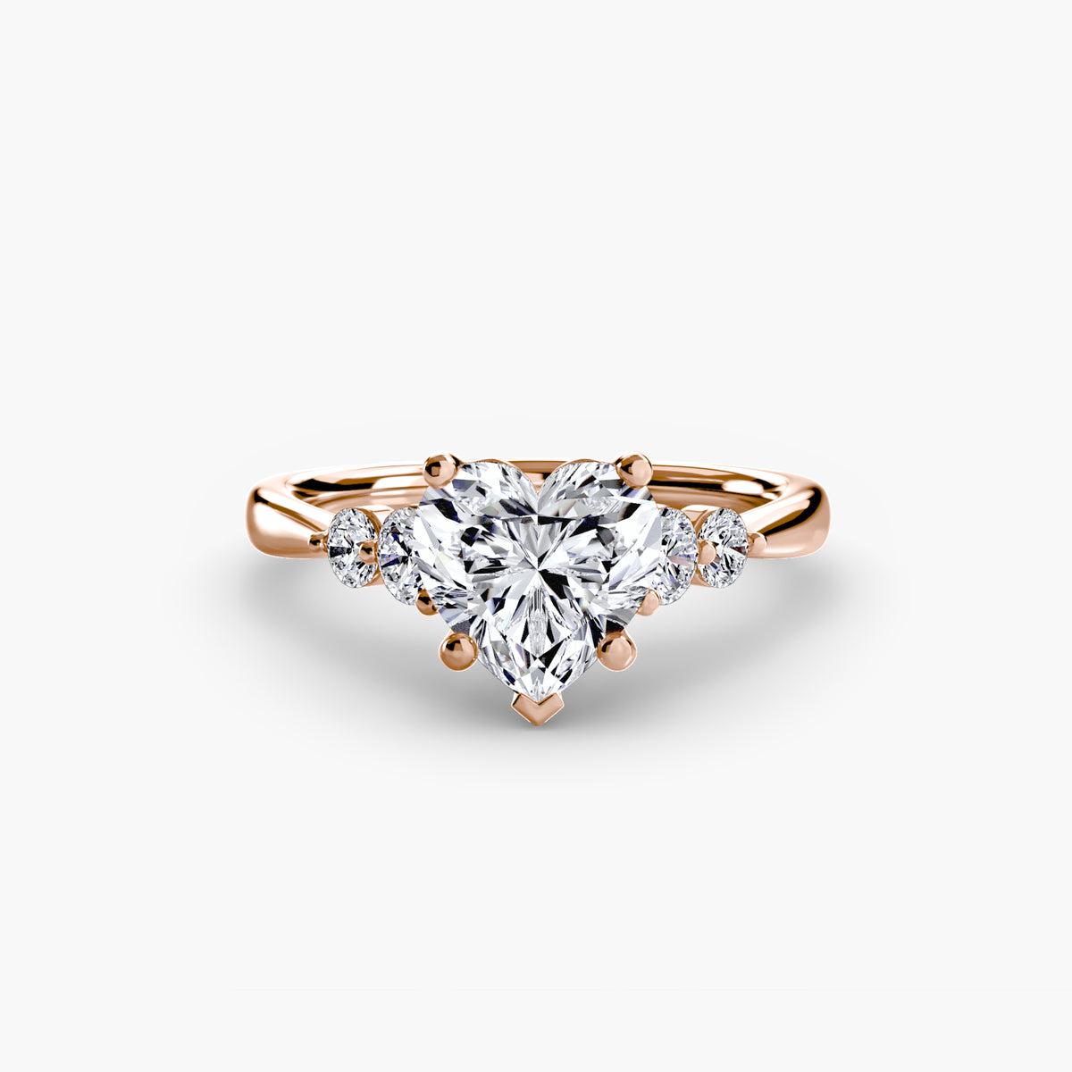 Ring Setting - 14K Rose Gold (Radiant)