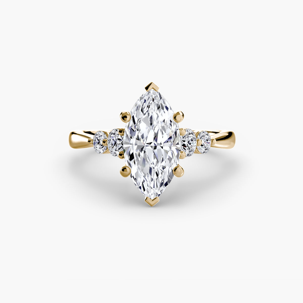 Ring Setting - 14K Rose Gold (Round)