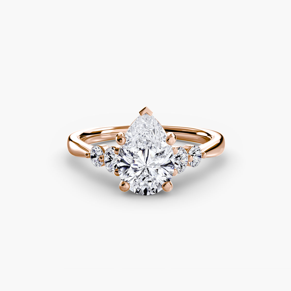 Ring Setting - 14K Rose Gold (Emerald)