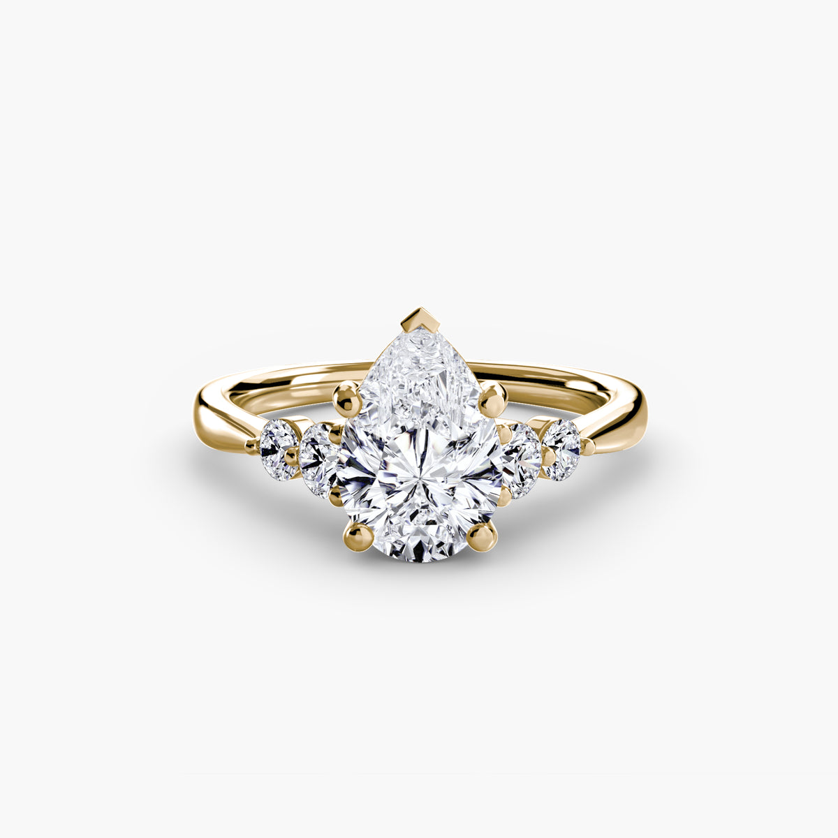Ring Setting - 18K Yellow Gold (Emerald)