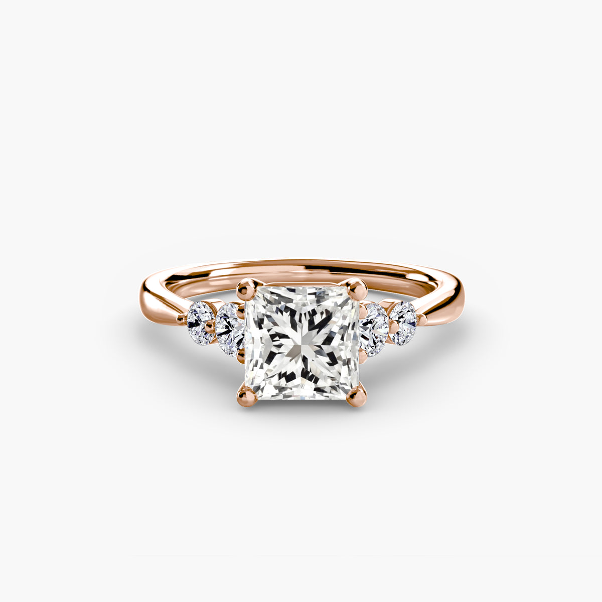 Ring Setting - 18K Rose Gold (Cushion)