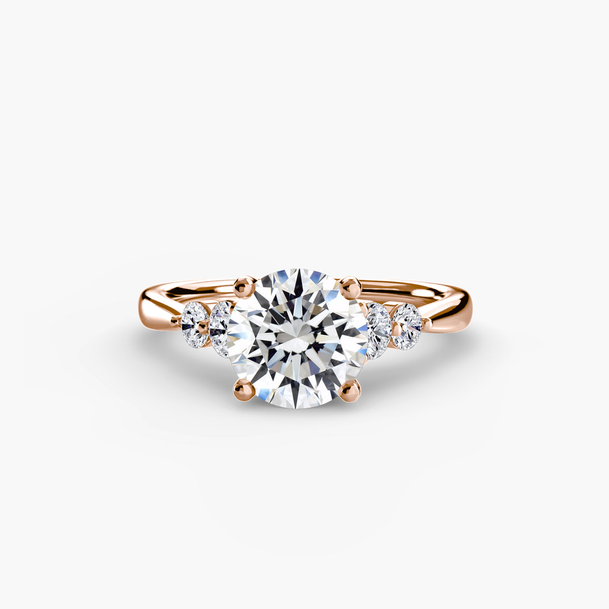 Ring Setting - 14K Rose Gold (Princess)
