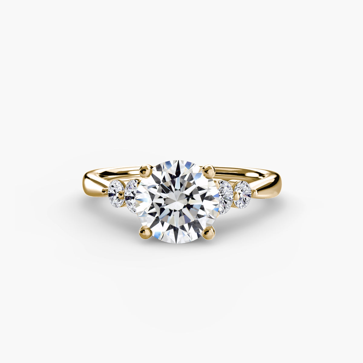 Ring Setting - 14K Yellow Gold (Princess)
