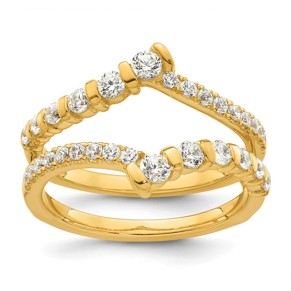 14k 3/4 ct Lab Grown Diamond VS/SI+ G+ Complete Ring Guard