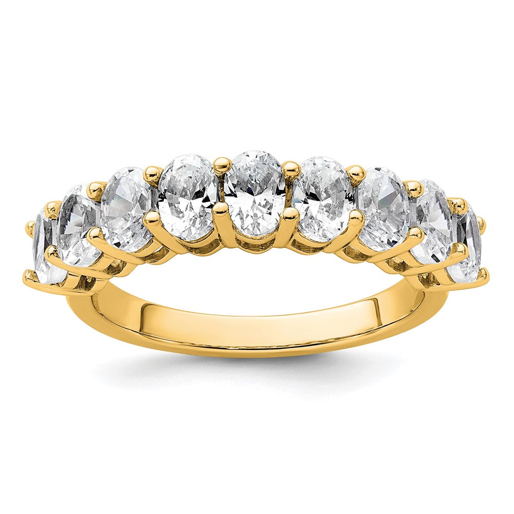 14k 1 3/4ct Lab Grown Diamond VS+ F+ Complete 5 Stone Band