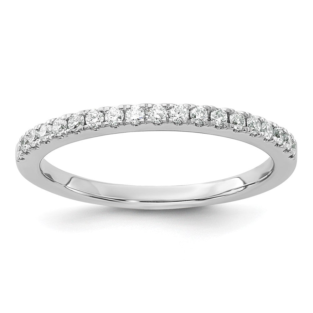 14k White Gold 1/5 ct Lab Grown Diamond VS/SI+ G+ Complete Wedding Band