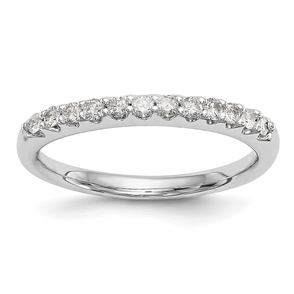14k White Gold 1/4 ct Lab Grown Diamond VS/SI+ G+ Complete Wedding Band