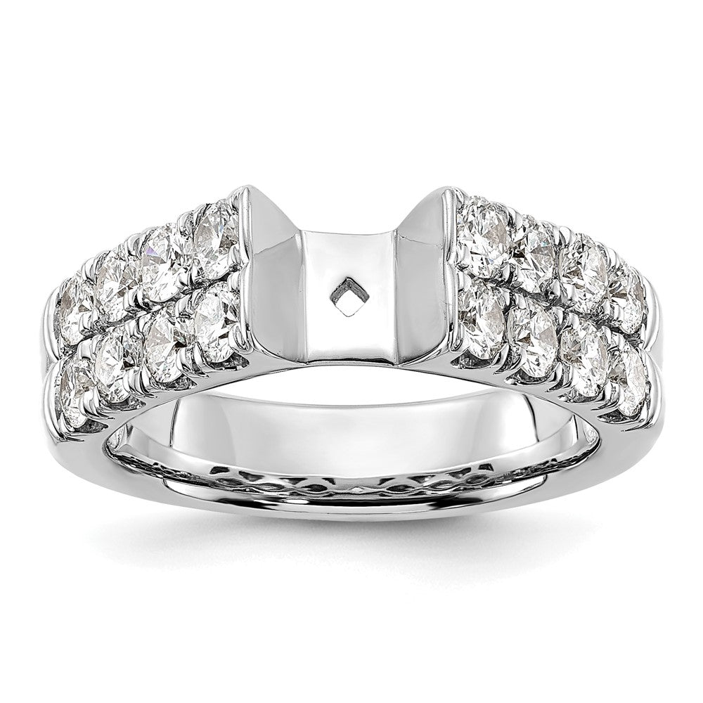 14kw 1 3/8ct Lab Grown Diamond VS/SI+ G+ Semi-Mount Peg Set Eng Ring