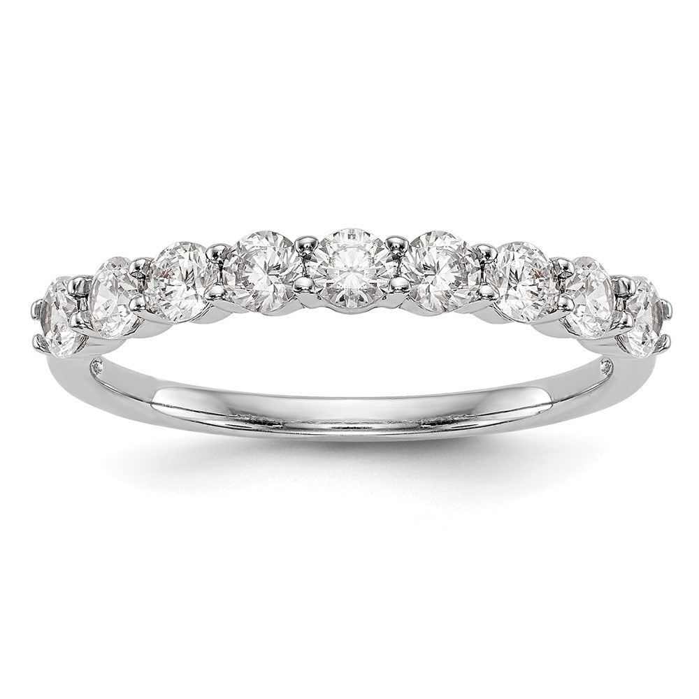 14k White Gold 3/4 ct Lab Grown Diamond VS/SI+ G+ Complete Wedding Band