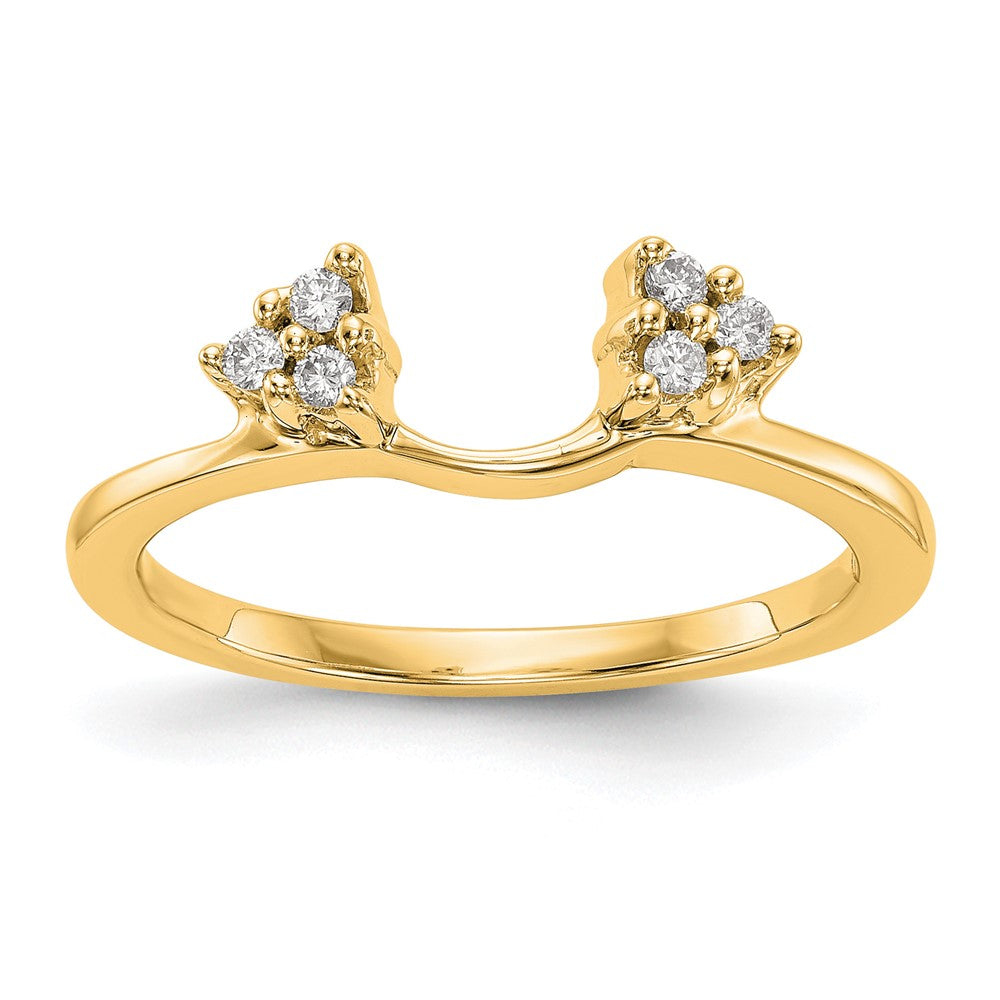 14k 1/8 ct Lab Grown Diamond VS/SI+ G+ Complete Ring Wrap
