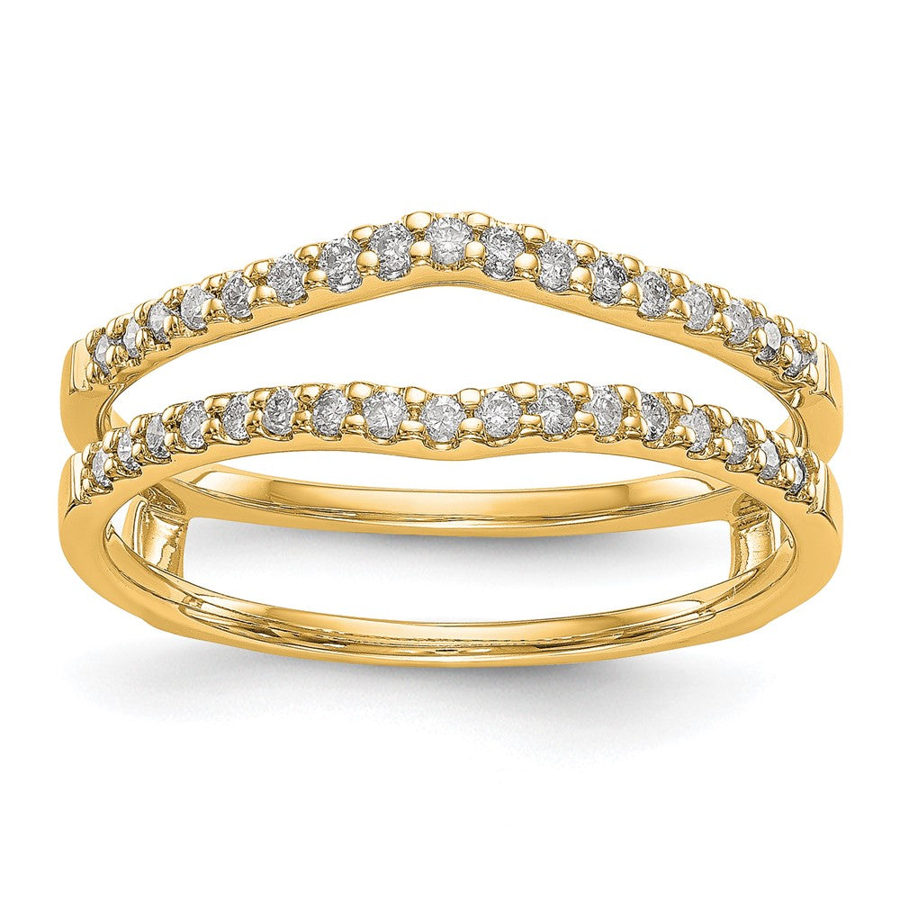 14k 1/4 ct Lab Grown Diamond VS/SI+ G+ Complete Ring Guard