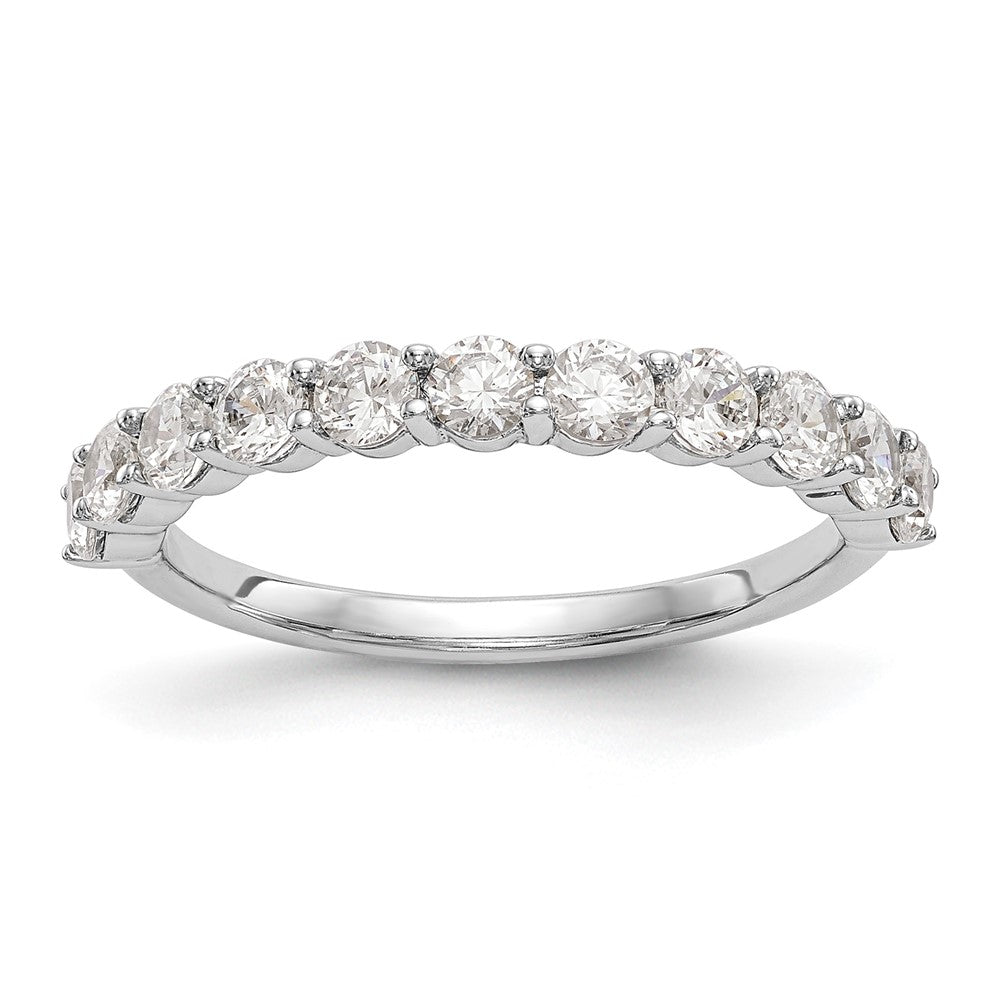 14k White Gold 1 ct Lab Grown Diamond VS/SI+ G+ 11 Stone Complete Band