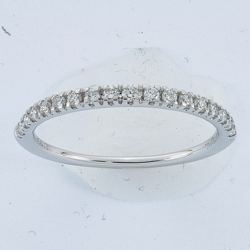 14k White Gold 1/4 ct Lab Grown Diamond VS/SI+ G+ Complete Band