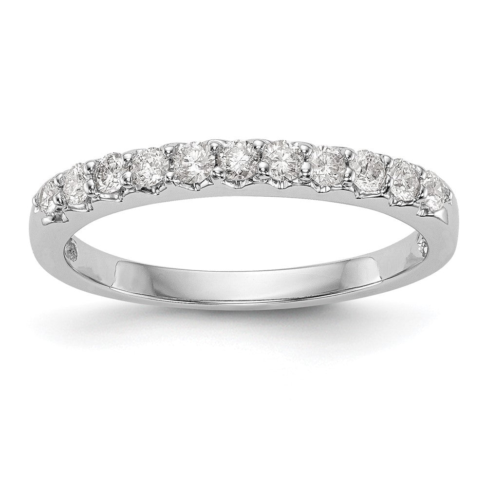 14k White Gold 1/3 ct Lab Grown Diamond VS/SI+ G+ Complete Band