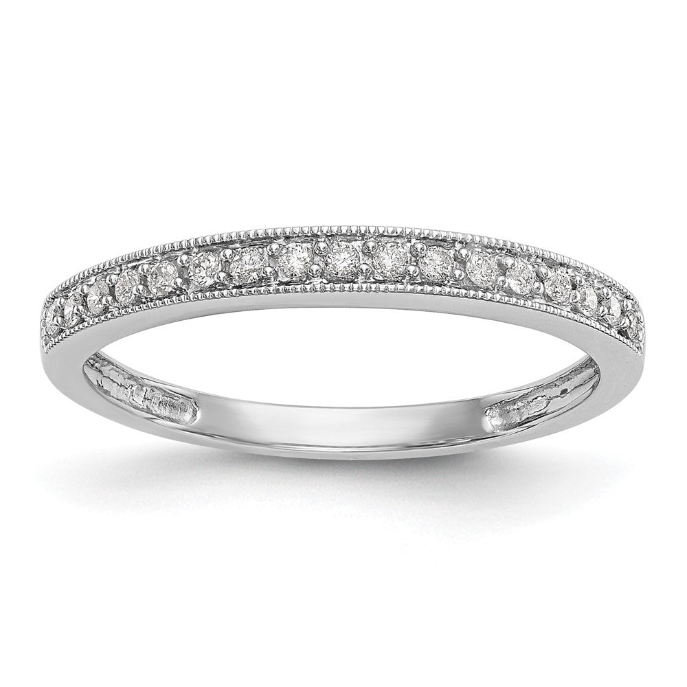 14k White Gold 1/6 ct Lab Grown Diamond VS/SI+ G+ Complete Wedding Band