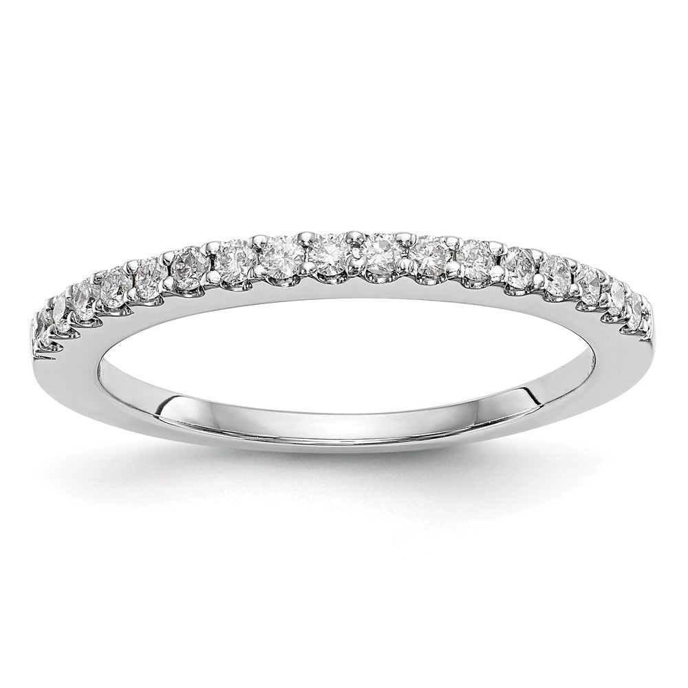 14k White Gold 1/3 ct Lab Grown Diamond VS/SI+ G+ Complete Band