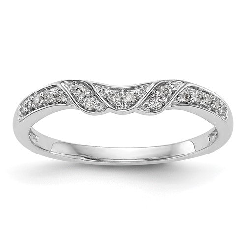 14k Diamond Semi-mount Criss-Cross Engagement Ring