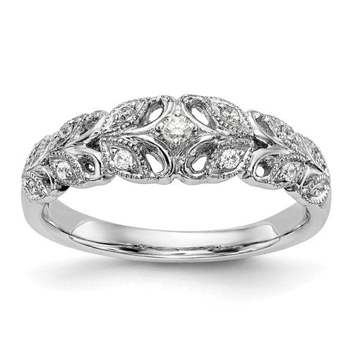 14k White Gold Halo Twist Design (Holds 3/8 carat (4.6mm) Round Center) 1/4 carat Diamond Semi-mount Engagement Ring
