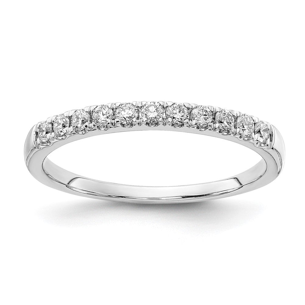 14k White Gold 1/5ct Lab Grown Diamond VS/SI+ G+ Complete Wedding Band