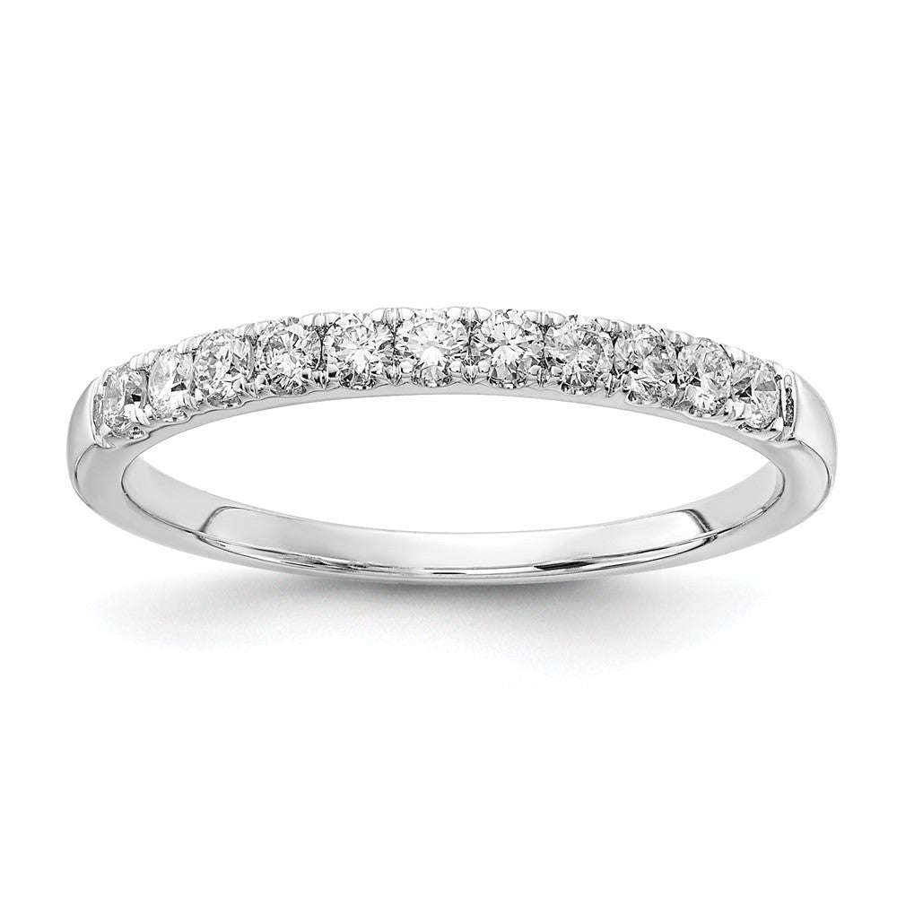 14k White Gold 1/3 ct Lab Grown Diamond VS/SI+ G+ Complete Wedding Band