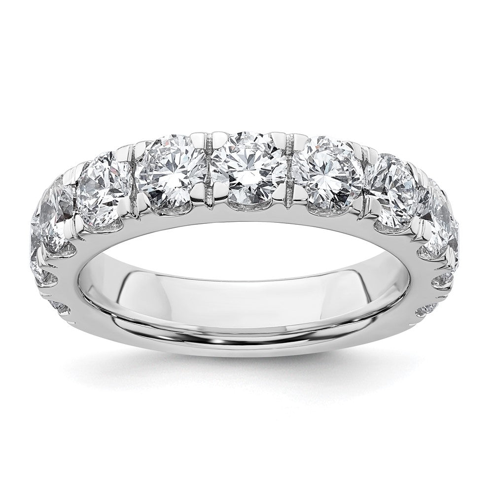 14k White Gold 3ct Lab Grown Diamond VS+ F+ Comp Wedding Band