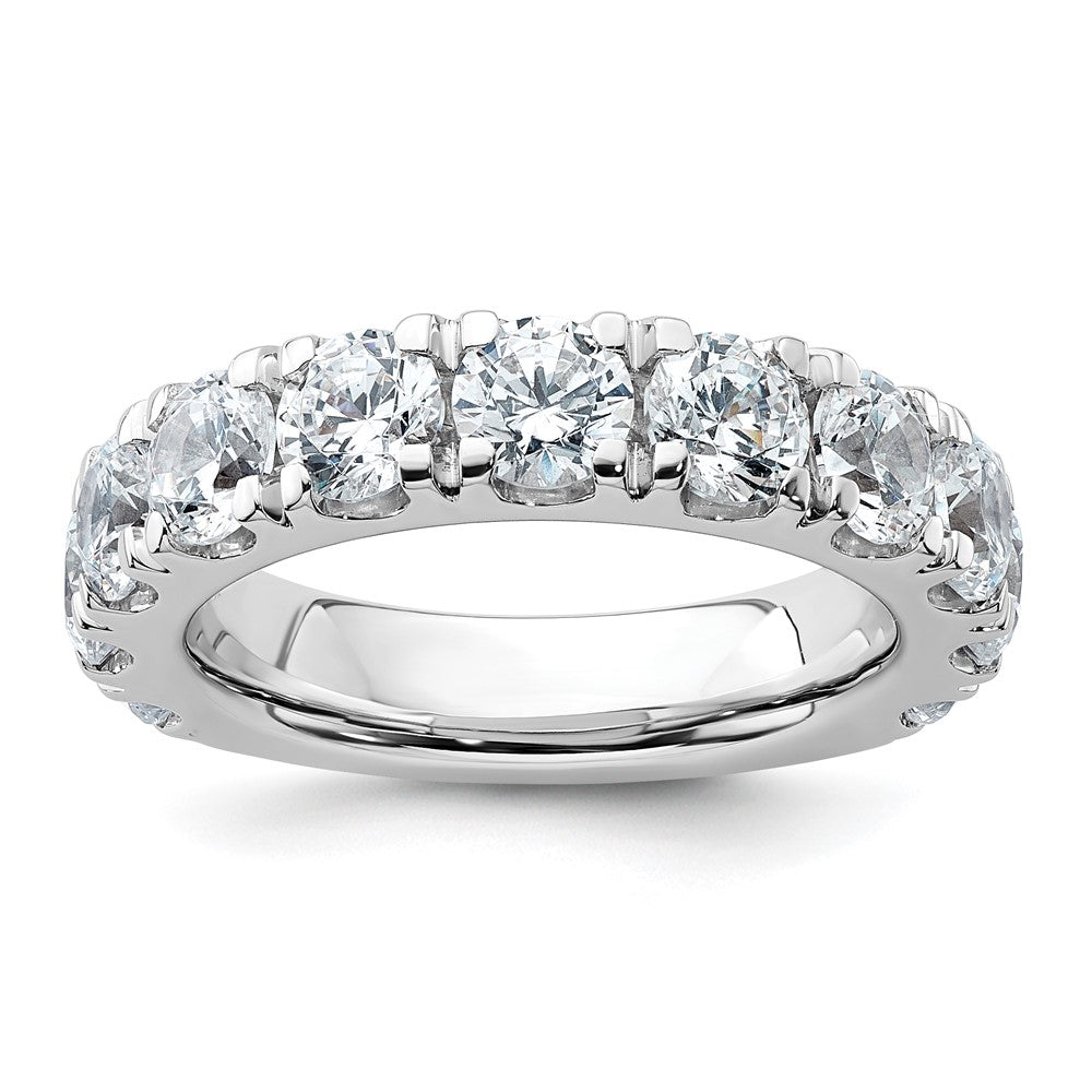 14k White Gold 4ct Cert Lab Grown Diamond VS/SI+ G+ Comp Wedding Band