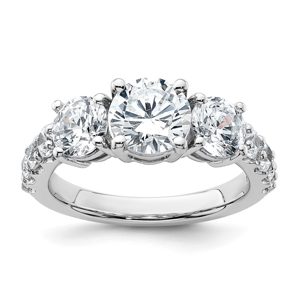 14kw 3ct. Round Diamond Ring Mounting