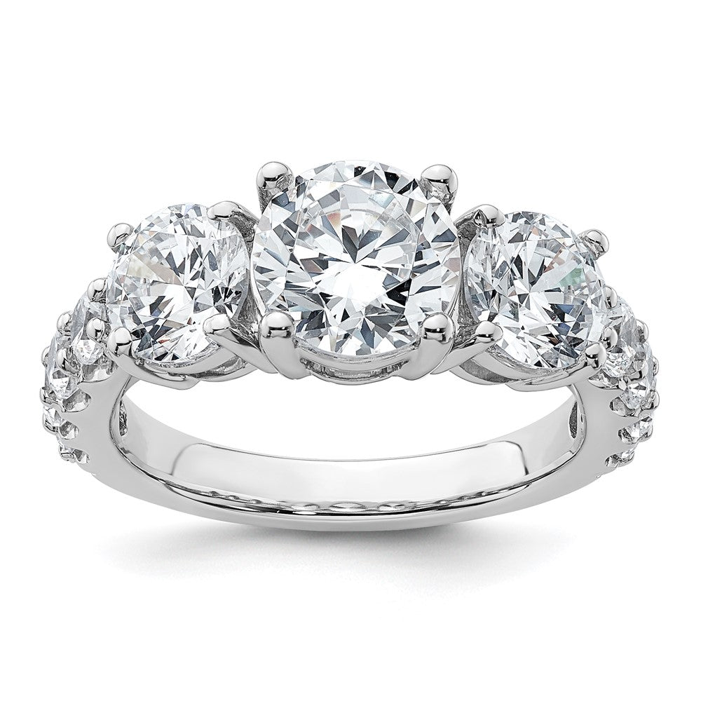14kw 4ct. Round Diamond Ring Mounting