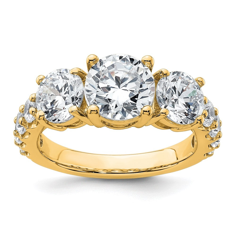 14ky 4ct. Round Diamond Ring Mounting