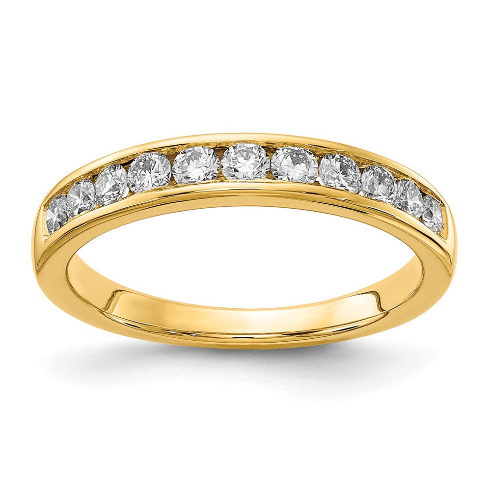 10k 1/5 ct Lab Grown Diamond VS+ F+ Complete Channel Set Band