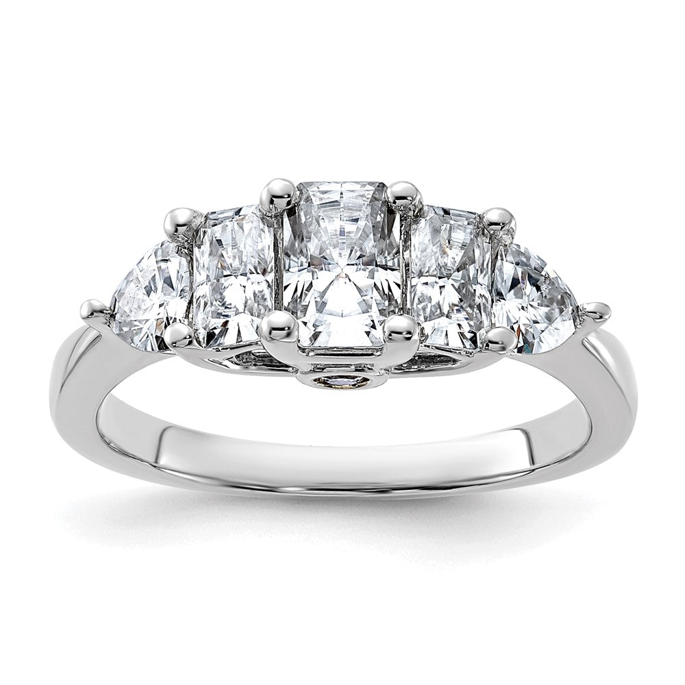 14K White Gold Engagement Ring Mounting