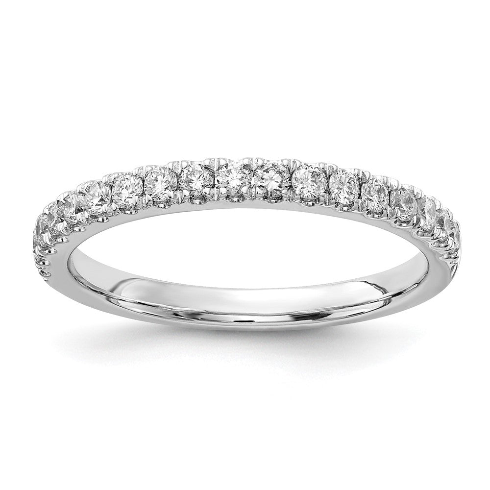 14k White Gold 1/3 ct Lab Grown Diamond VS+ F+ Complete Wedding Band