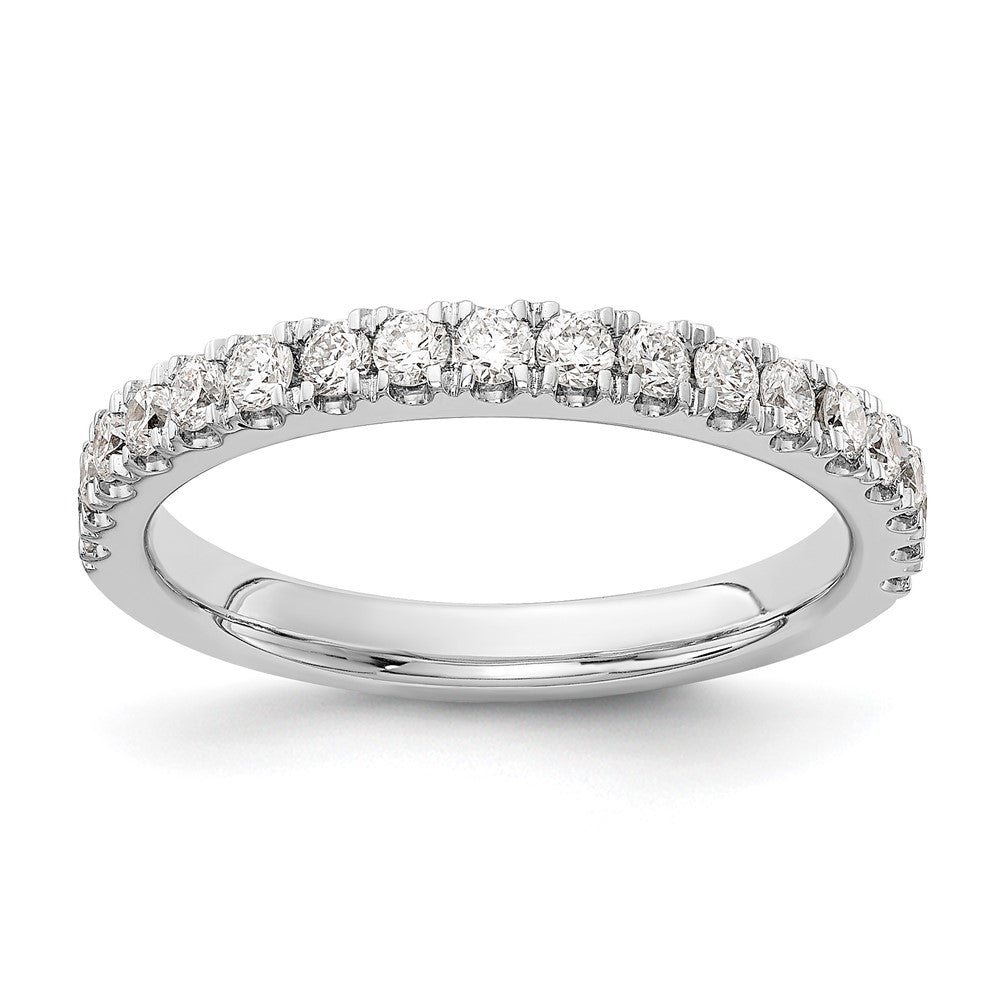 14k White Gold 1/2 ct Lab Grown Diamond VS+ F+ Complete Wedding Band