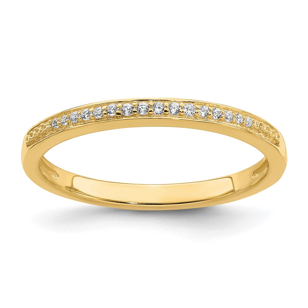 10k 1/15ct Lab Grown Diamond VS/SI+ G+ Complete Wedding Band