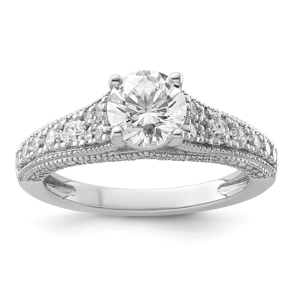 14kw 1 5/8ct Lab Grown Diamond VS/SI+ G+ Round Comp Engagement Ring