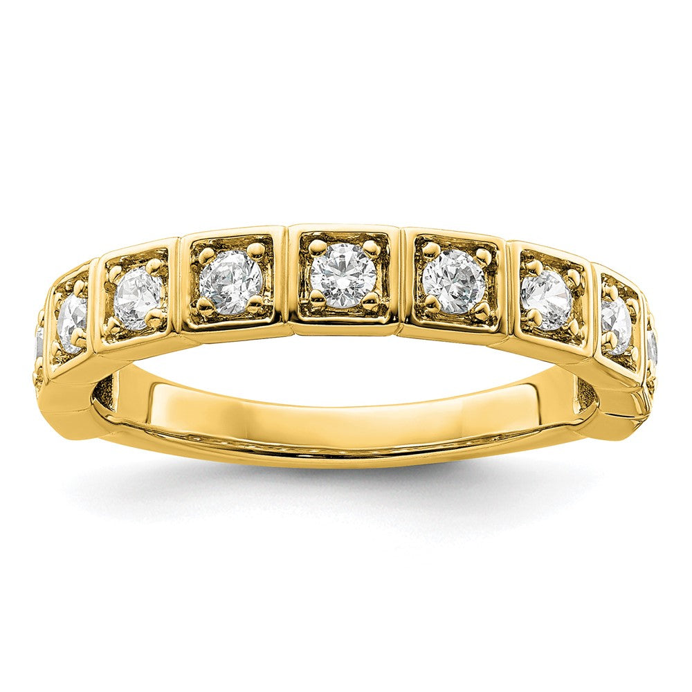 14k 1/2 ct Lab Grown Diamond VS/SI+ G+ Complete Fashion Band