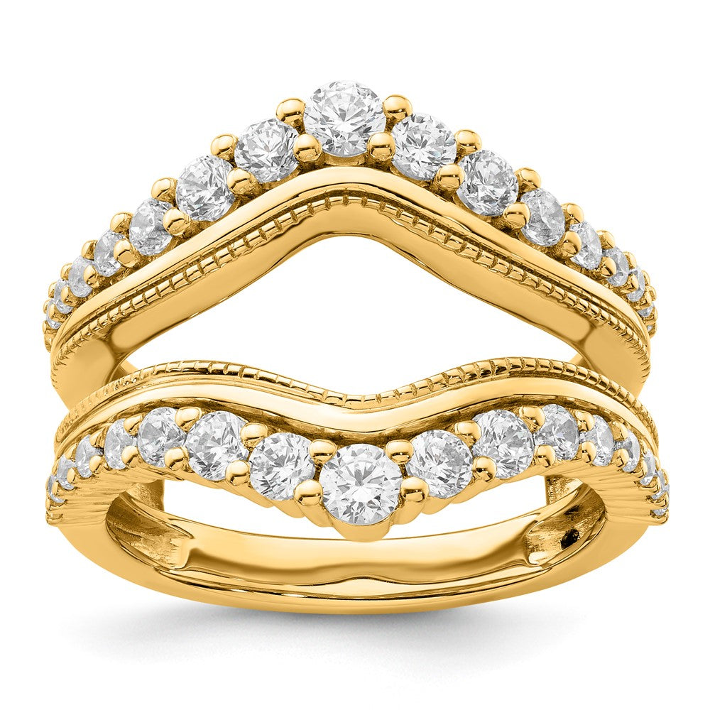 14k 1 1/8ct Lab Grown Diamond VS/SI+ G+ Complete Ring Guard