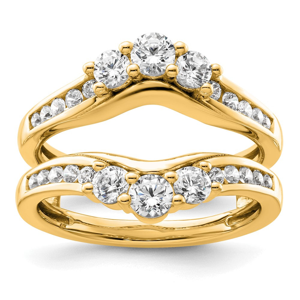 14k 1ct Lab Grown Diamond VS/SI+ G+ Complete Ring Guard