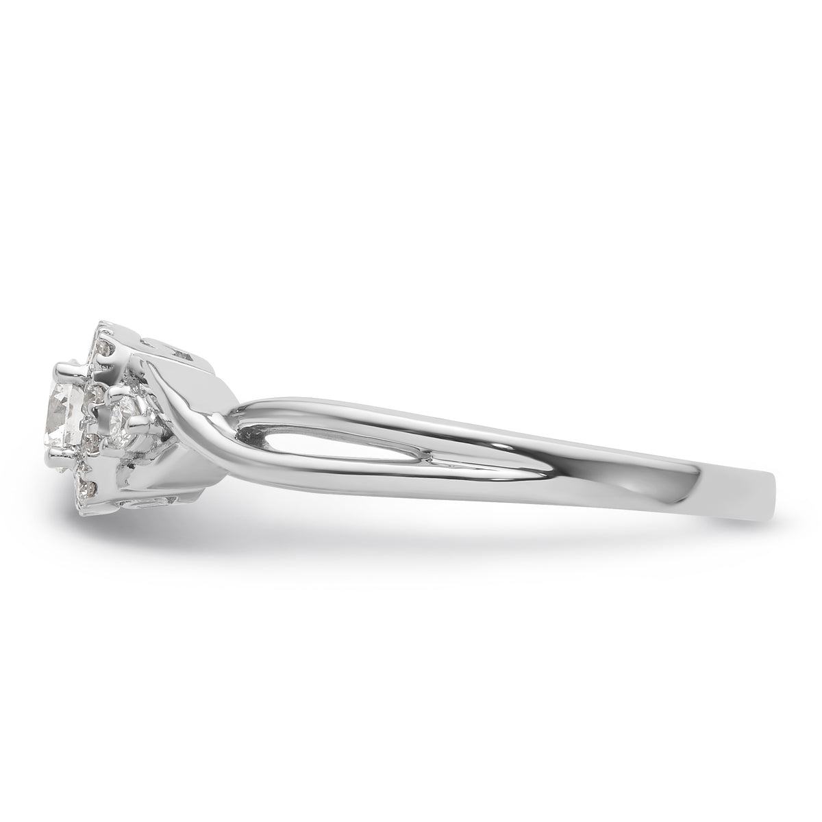 10k White Gold VS/SI FGH Lab Grown Diamond Ring