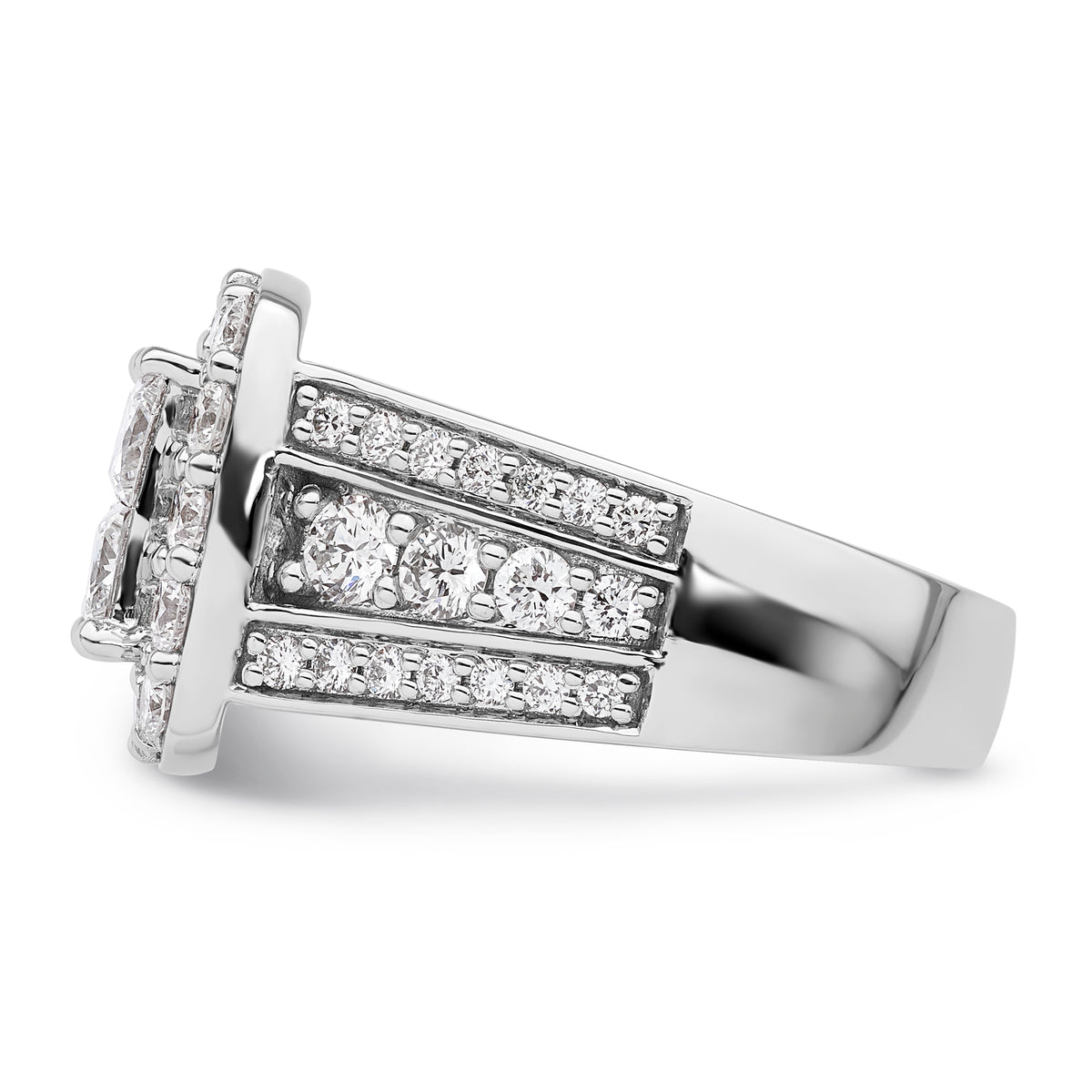 10k White Gold VS/SI FGH Lab Grown Diamond Ring