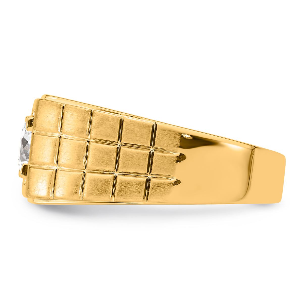 10K Certified VS/SI FGH Lab Grown Diamond Mens Ring