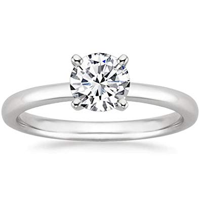 14K White Gold Diamond 1/4 Ct.Tw. Premium Solitaire Ring