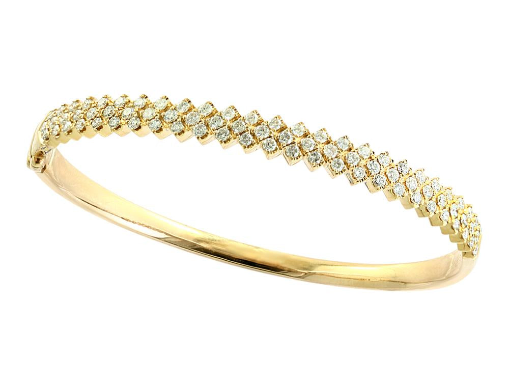 EFFY 14K YELLOW GOLD DIAMOND BANGLE
