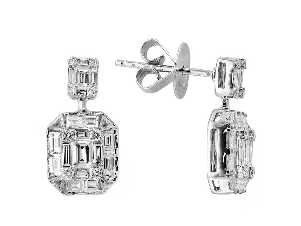 EFFY 18K WHITE GOLD EARRINGS