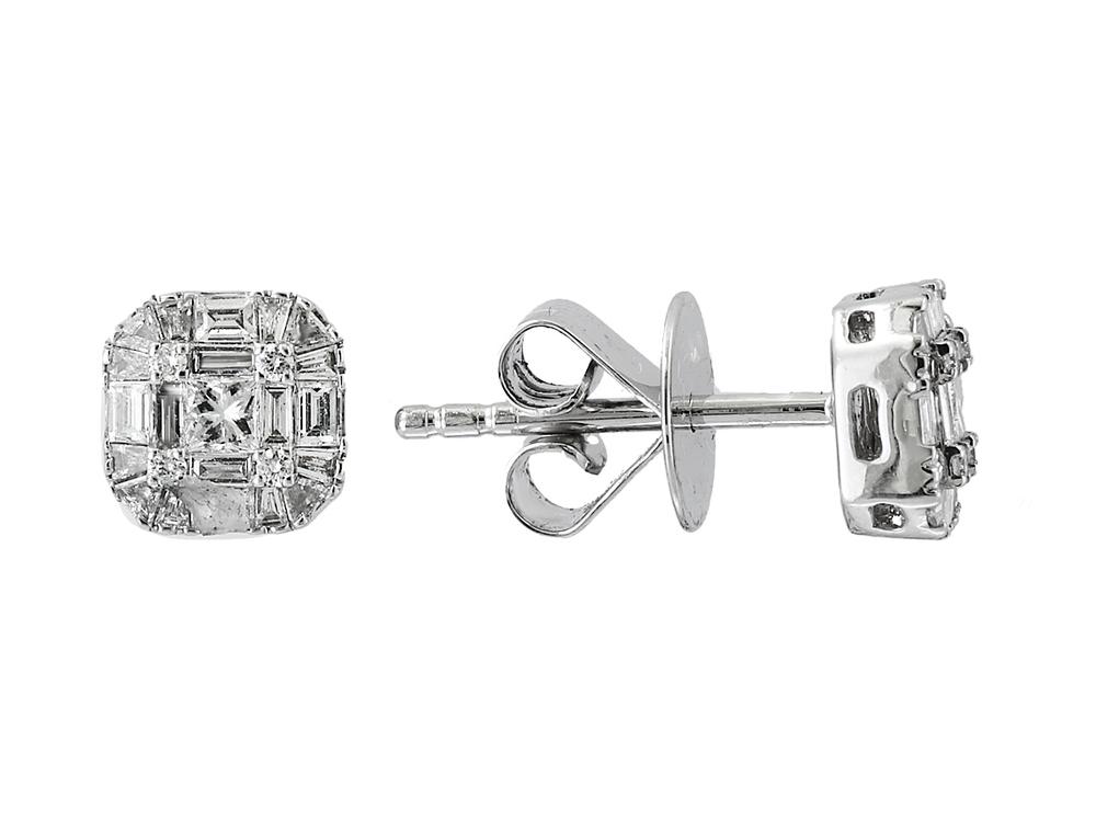 EFFY 14K WHITE GOLD EARRINGS