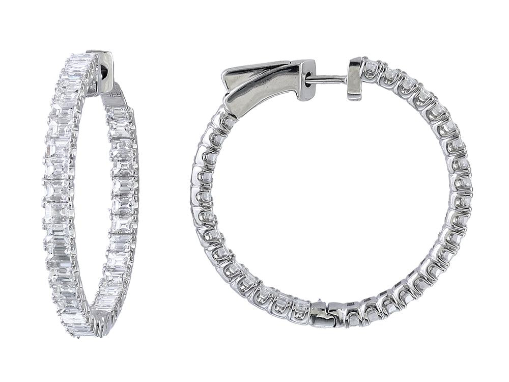 EFFY 14K WHITE GOLD EARRINGS