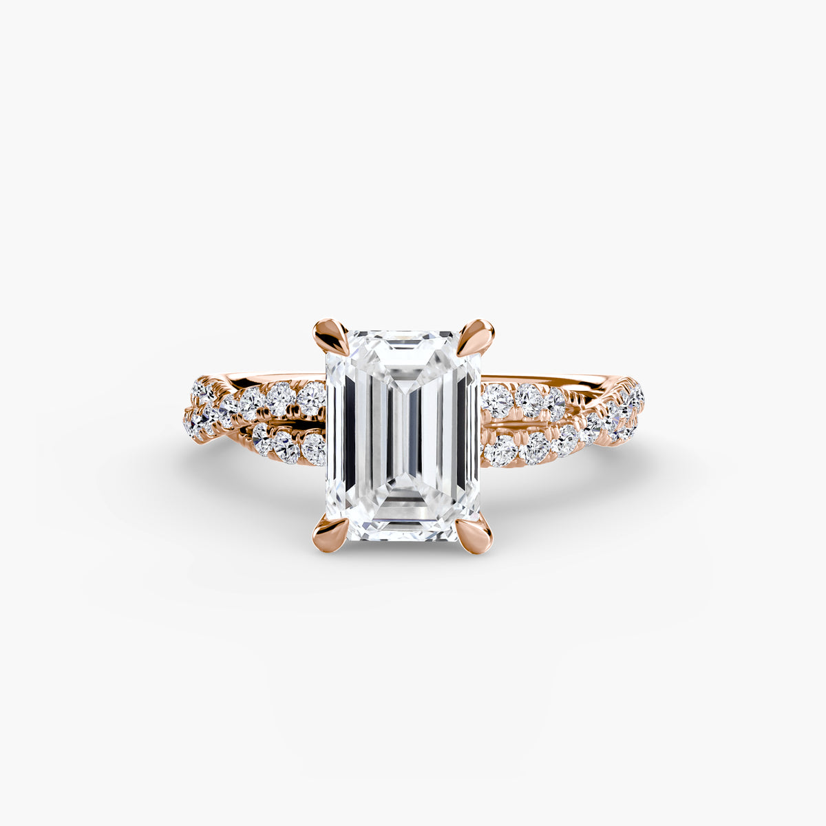 Ring Setting - 14K Rose Gold (Heart)