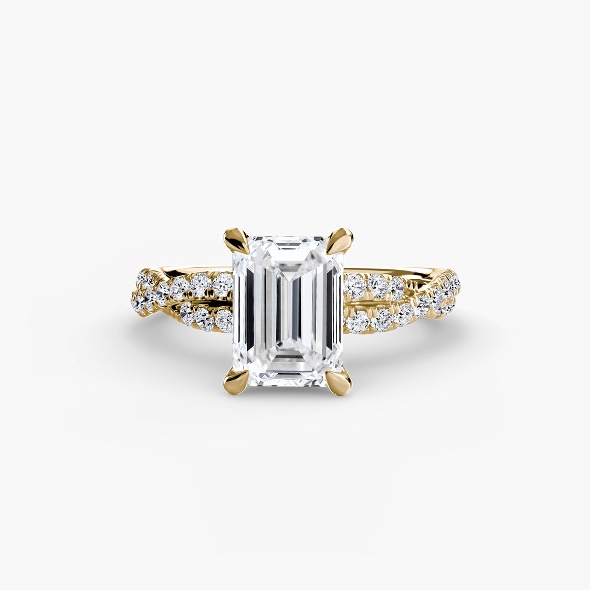 Ring Setting - 18K Yellow Gold (Heart)