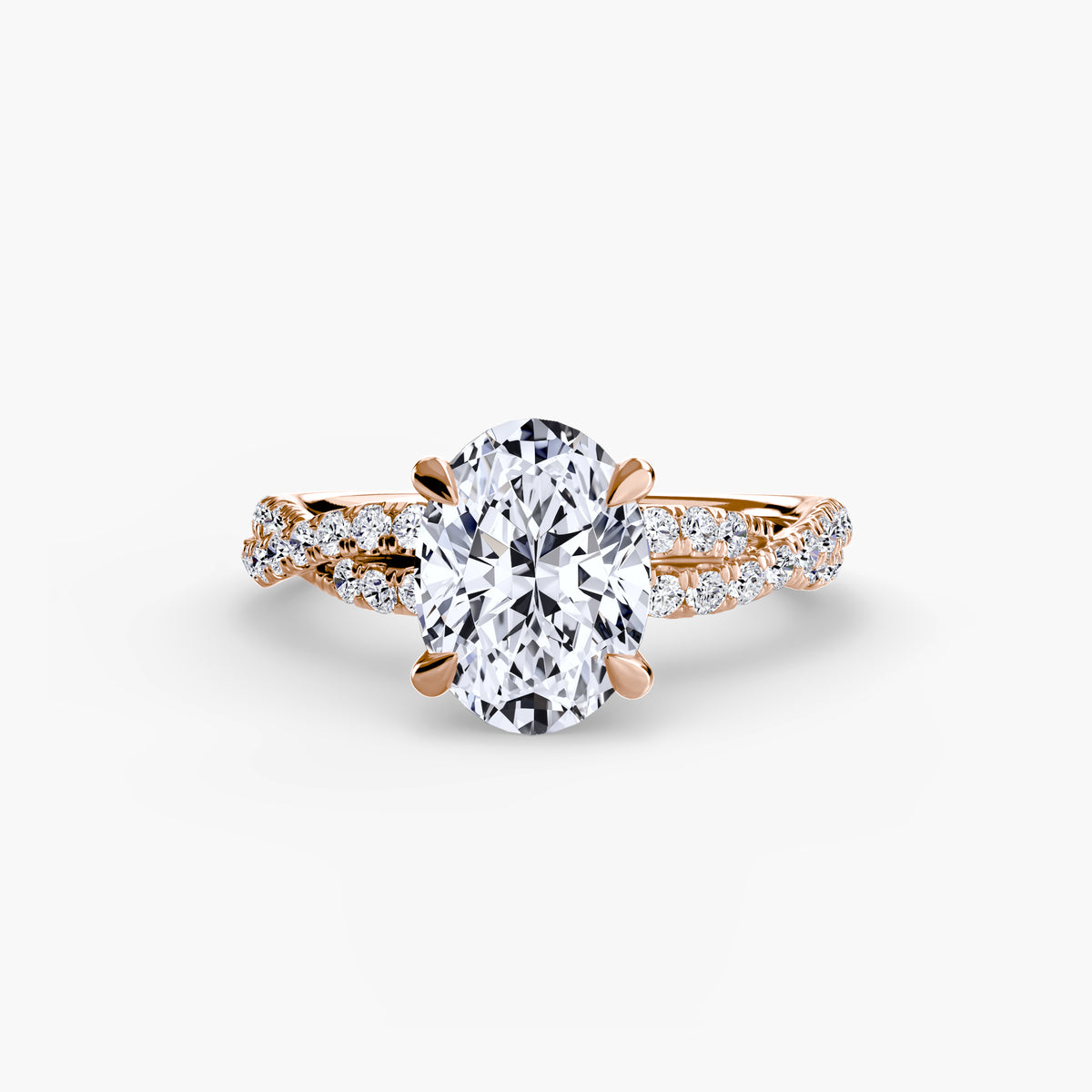 Ring Setting - 14K Rose Gold (Pear)